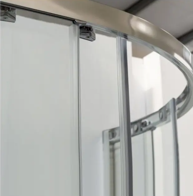Impey Coram Premier 8 8mm Plain Glass 1000mm x 800mm Double Offset Quadrant Shower Enclosure Chrome (P8QD108CUC)