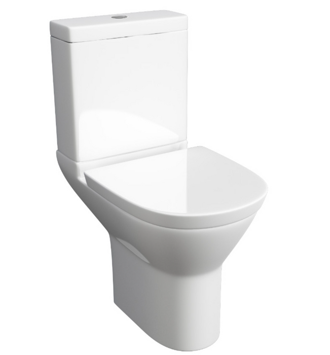 Kartell K-VIT Project Round Close Coupled WC Pan with Soft Close Seat (POT869PR-POT870PR)