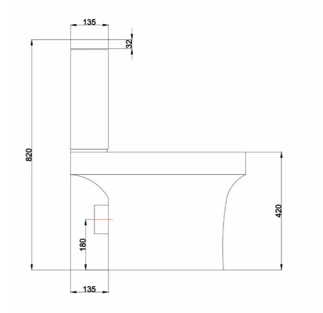Kartell K-VIT Ozone Close Coupled Cistern (POT021OZ)
