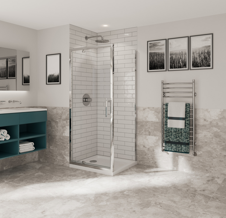 Impey Coram Optima 6 900mm Wide Pivot Shower Door Clear Glass Chrome (O6PI90CUC)
