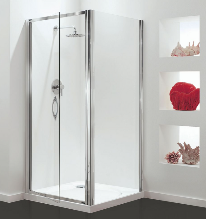 Impey Coram Premier 8 Side Panel Chrome 760mm Clear Glass (P8SP76CUC)