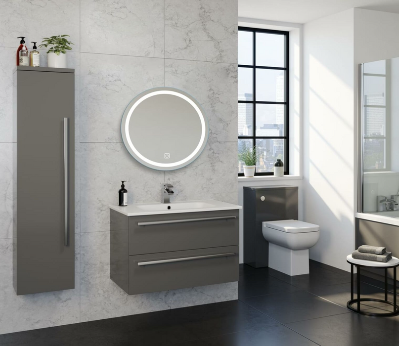 Kartell K-VIT Vista 600mm Circular LED Mirror-Chrome (V160)