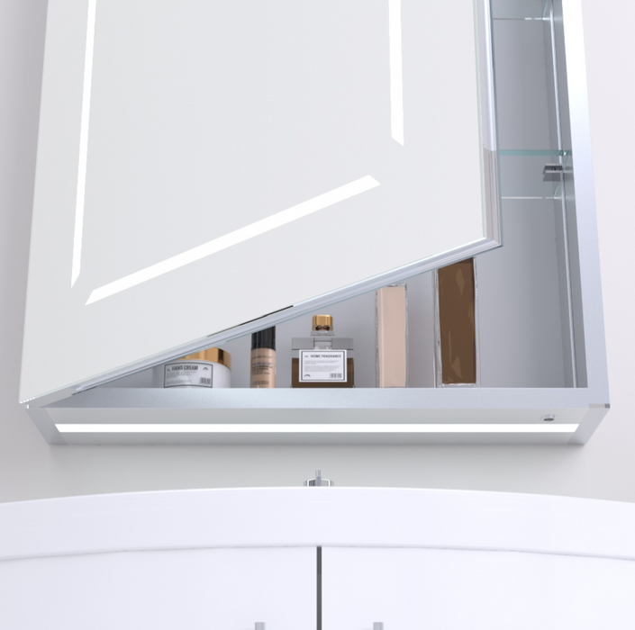 Kartell K-VIT Link 500x700mm LED Mirror Cabinet-Chrome (LI5070MC)