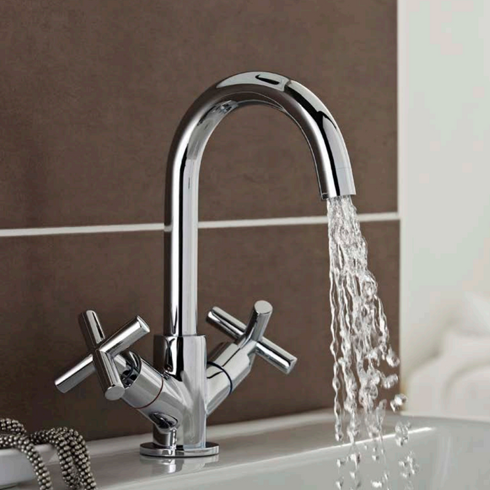 Kartell K-VIT Times Mono Basin Mixer Chrome (TAP080TI)