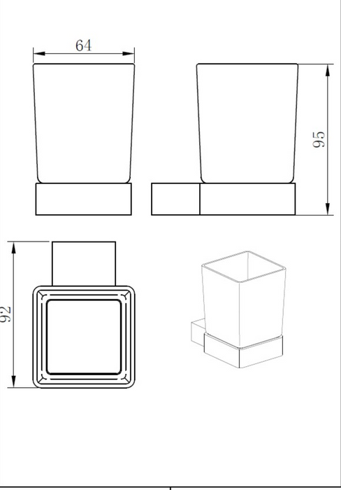 Kartell K-VIT Premium Tumbler Holder Chrome (ACC305)