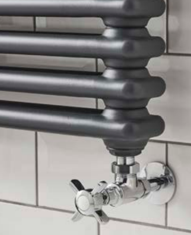 Kartell K-VIT Kolumn Towel Rail 1140mm x 500 Anthracite and White Gloss (KOL1140-500A)(KOL1140-500WT)