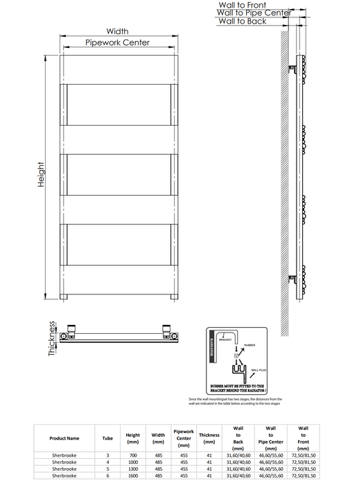 Kartell K-VIT Sherbrooke Towel Rail Matt Black