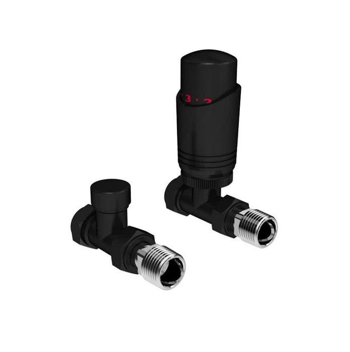 Kartell K-Design Straight Twin Valve Pack Chrome (CR-TRV201S)