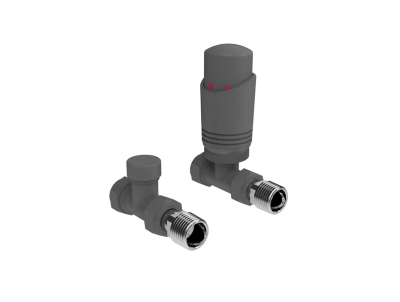Kartell K-VIT K-Design Straight Twin Valve Pack Chrome (CR-TRV201S)