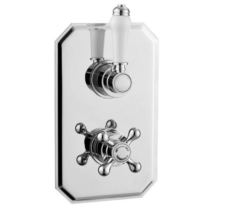 Kartell K-VIT Viktory Option 1 Concealed Thermostatic Shower Set with Adjustable Slide Rail Kit – Chrome (SHO032VI)(SHO100SR)(SHO092OE)