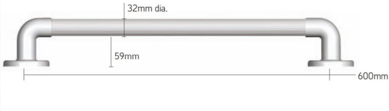 AKW 1400 Series Straight Grab Rail (All Sizes)