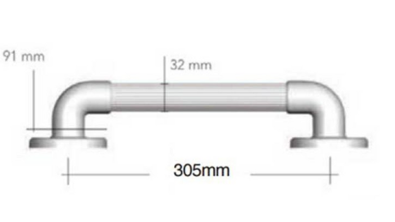 AKW 1900 Series Heavy Duty Grab Rail (All Sizes)