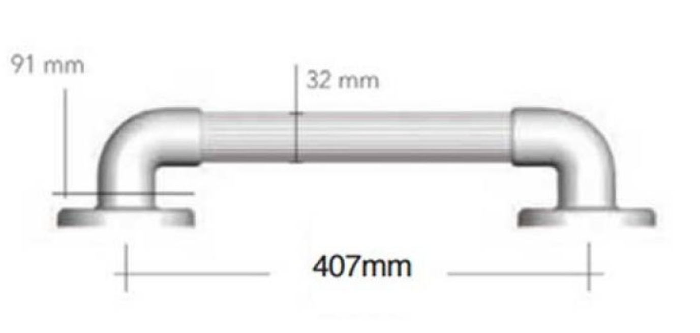 AKW 1900 Series Heavy Duty Grab Rail (All Sizes)