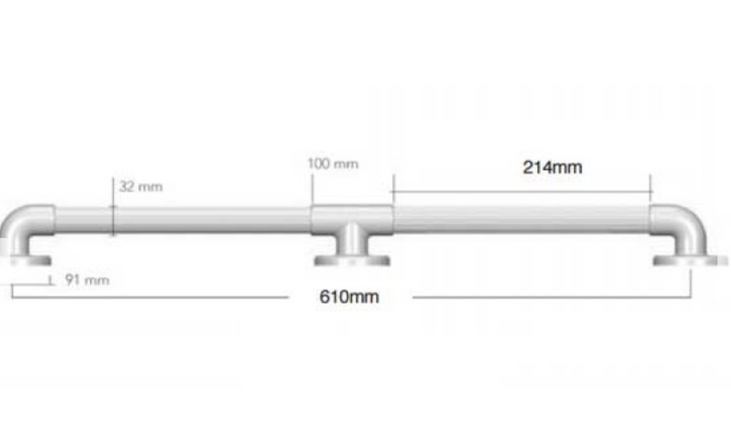 AKW 1900 Series Heavy Duty Grab Rail (All Sizes)