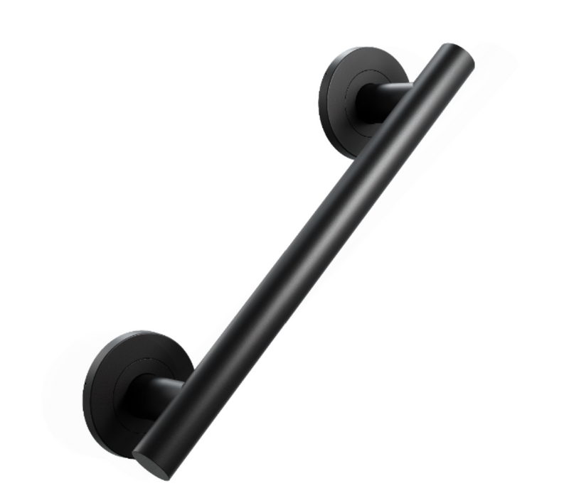 AKW 1200 Series Satin Grab Rail Stainless Steel and Black (All Sizes)