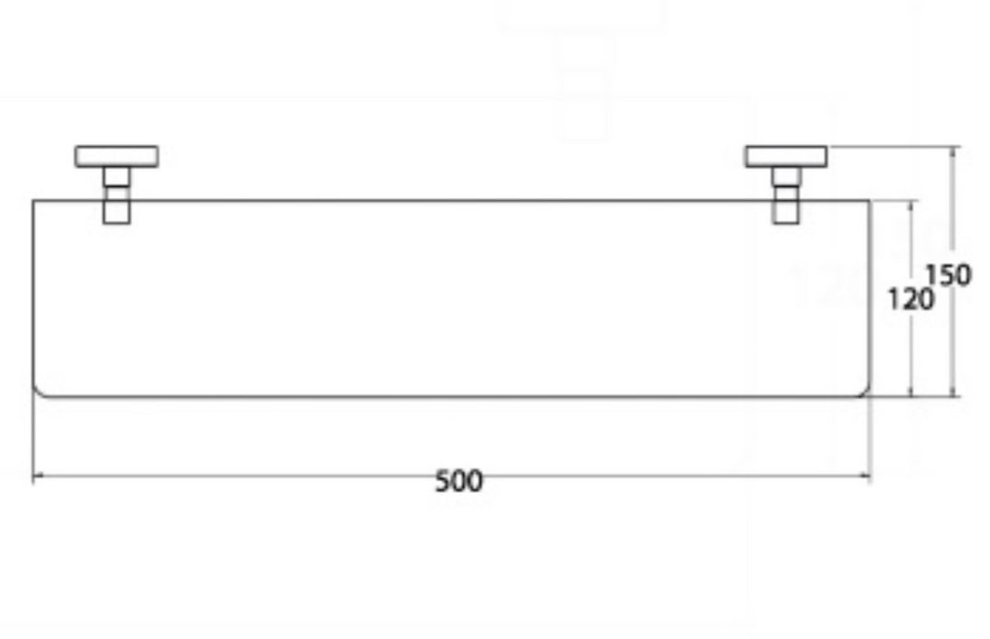 AKW Mars Glass shelf (23670)