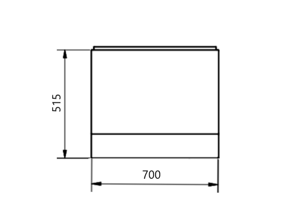 Kartell K-VIT Standard End Panel 700mm x515mm (SEP700515)
