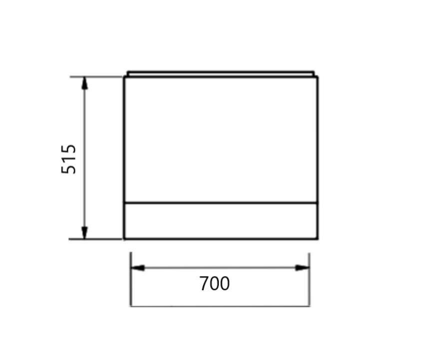 Kartell K-VIT Ultimate Reinforced End Panel 700mm x 515mm (UEP700515)
