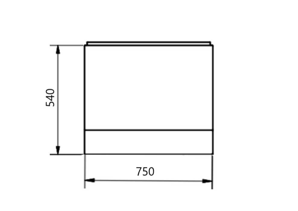 Kartell K-VIT Standard End Panel 750mm x 540mm (SEP750540)