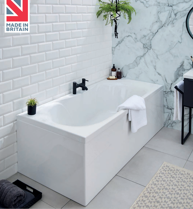 Kartell K-VIT Ark Duo Double Ended Bath with Legs 1700 x 750mm (ARK1775DUO)