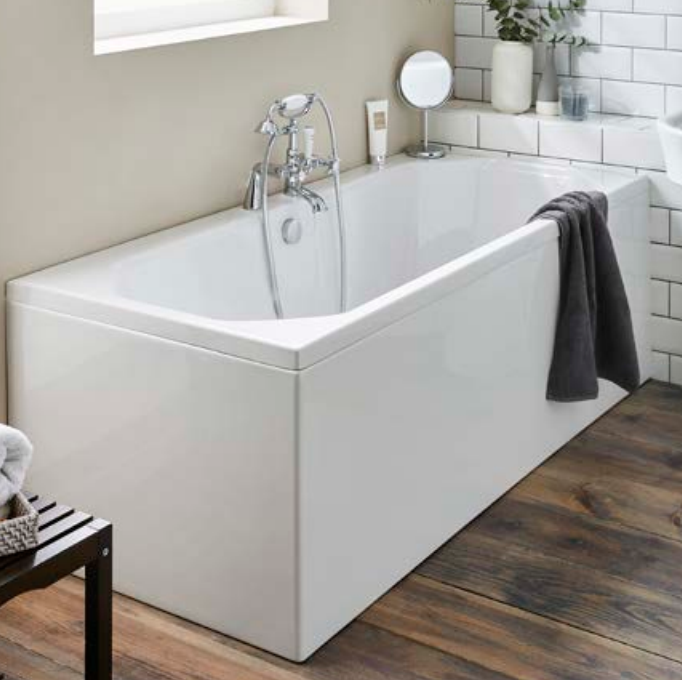 Kartell K-VIT Astlea Duo 1700x750 Bath with Legs (AST1775DUO)