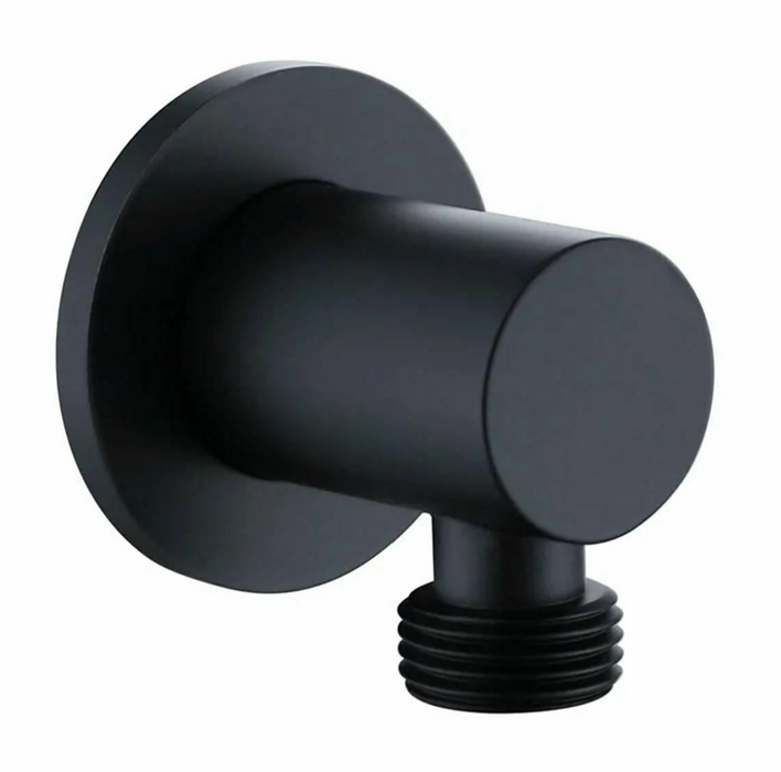 Kartell K-VIT Nero Round Option 4 Thermostatic Shower Slide Rail Kit and Fixed Overhead Drencher (SHO046NR-SHO057NR-SHO088NR-SHO055NR)