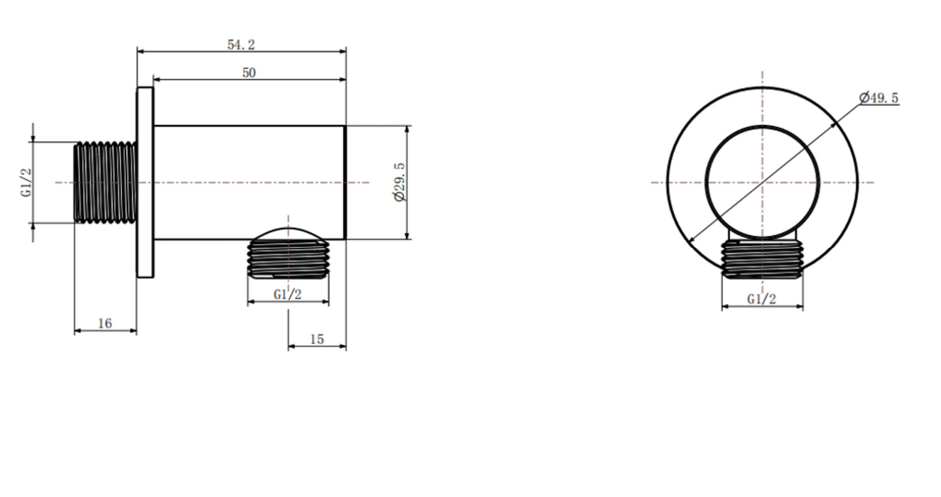 Kartell K-VIT Nero Round Option 4 Thermostatic Shower Slide Rail Kit and Fixed Overhead Drencher (SHO046NR-SHO057NR-SHO088NR-SHO055NR)