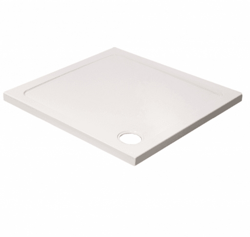 Kartell K-VIT 700 x 700mm square low profile shower tray in white