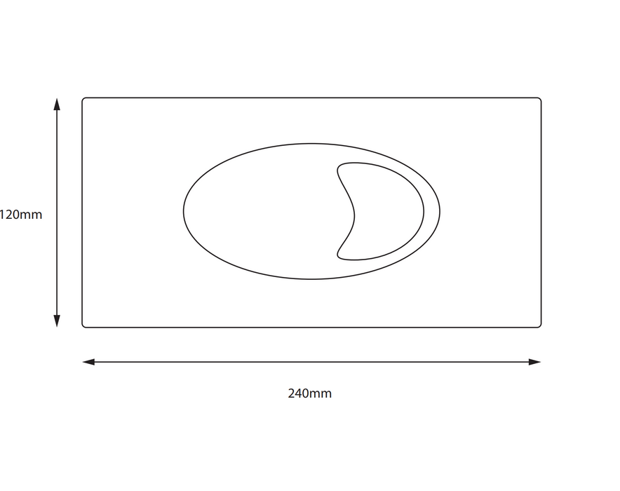 Kartell K-VIT Flushplate For ACC001N- Matt Black (ACC-FPB)