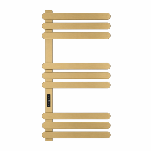 Kartell K-VIT Selecta Electric Towel Rail in Brushed Brass