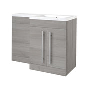 Kartell K-VIT Matrix 1100mm L-Shaped 2 Door Furniture Pack in Silver Oak - Right Hand