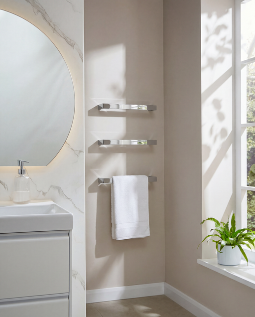 Kartell K-VIT Singola 12V Electric Towel Rail - Chrome