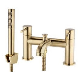 Kartell K-VIT Ottone Bath Shower Mixer Brushed Brass (TAP420OT)