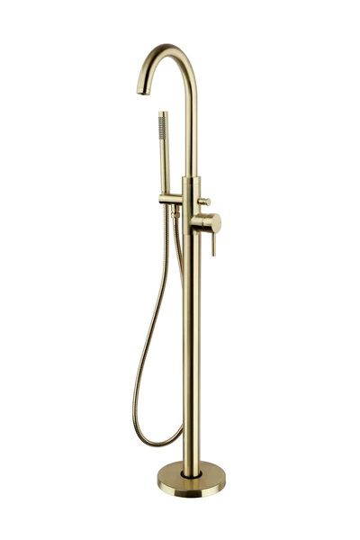 Kartell K-VIT Ottone Freestanding Bath Shower Mixer Brushed Brass (TAP423OT)
