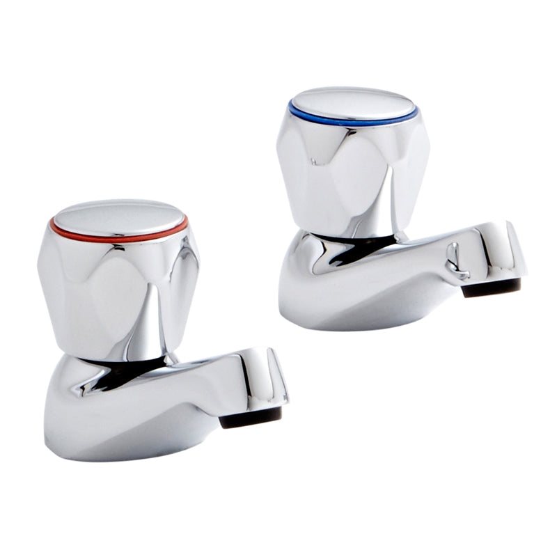 Kartell K-VIT Alpha 1/2" Basin Taps (Pair) Chrome (TAP160AL)