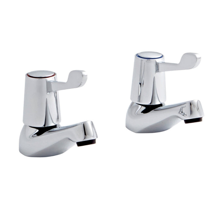 Kartell K-VIT Leva 1/2" Basin Taps (Pair) Chrome (TAP170LE)