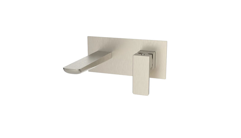 Kartell K-VIT Kolt Wall Mounted Basin Mixer Tap Brushed Nickel