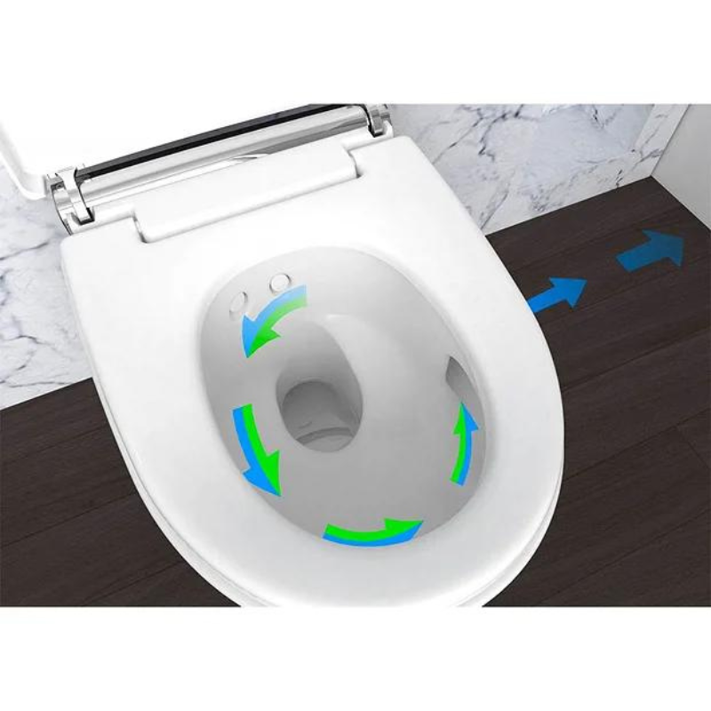Geberit AquaClean Mera Classic Rimless Wall Hung Wash & Dry Toilet - White (146200111)