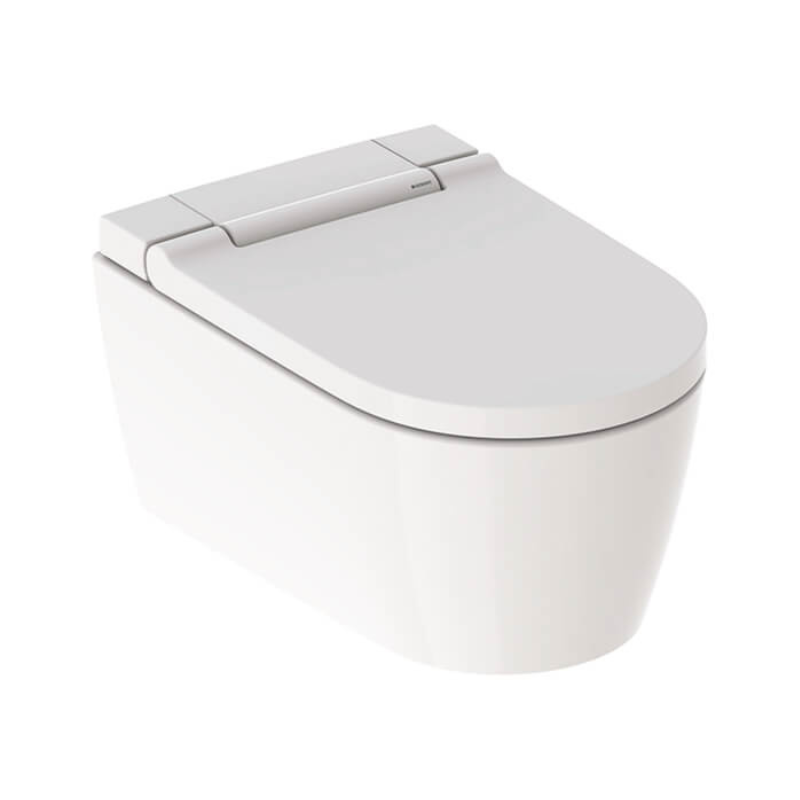 Geberit AquaClean Sela Rimless Wall Hung Wash & Dry Toilet - White Alpine Hinge (146220111)