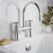 Nuie Revolution Chrome Bath Filler lifestyle image 1