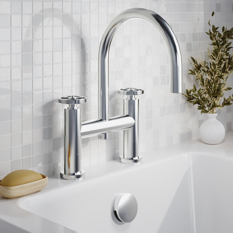 Nuie Revolution Chrome Bath Filler lifestyle image 1