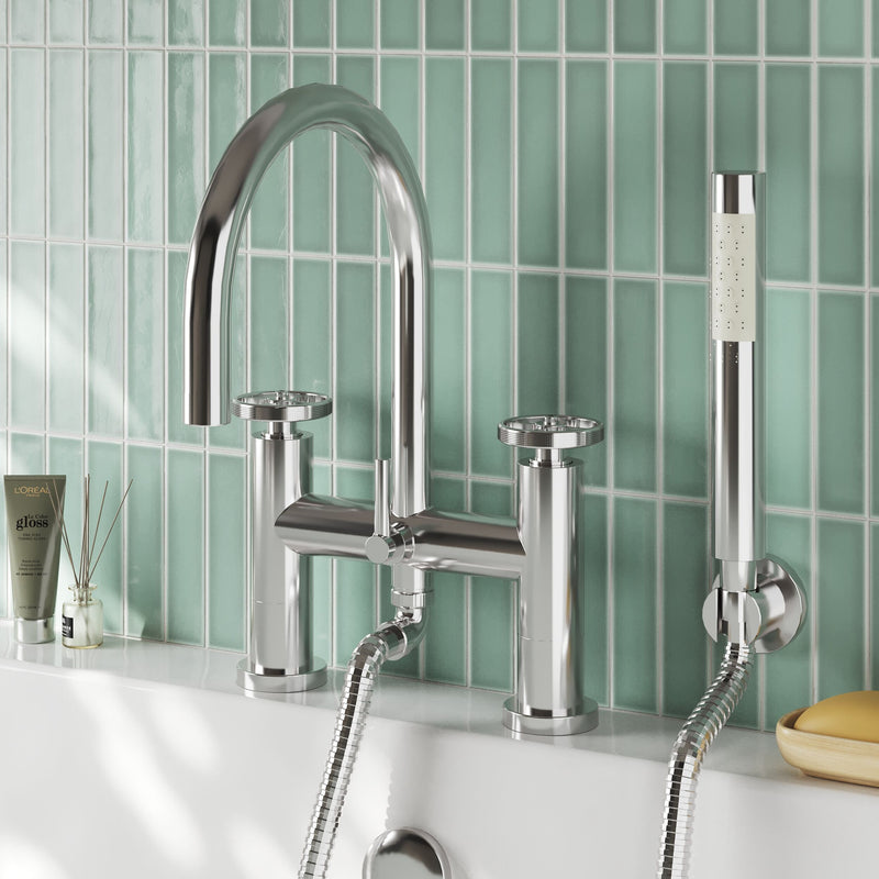 Nuie Revolution Chrome Bath Shower Mixer lifestyle image 1