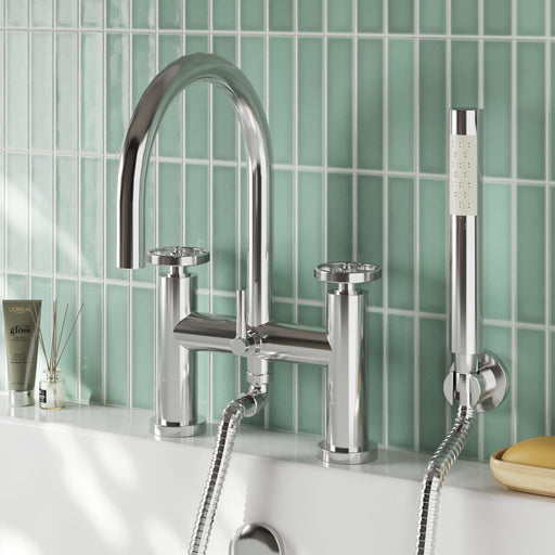 Nuie Revolution Chrome Bath Shower Mixer lifestyle image 1