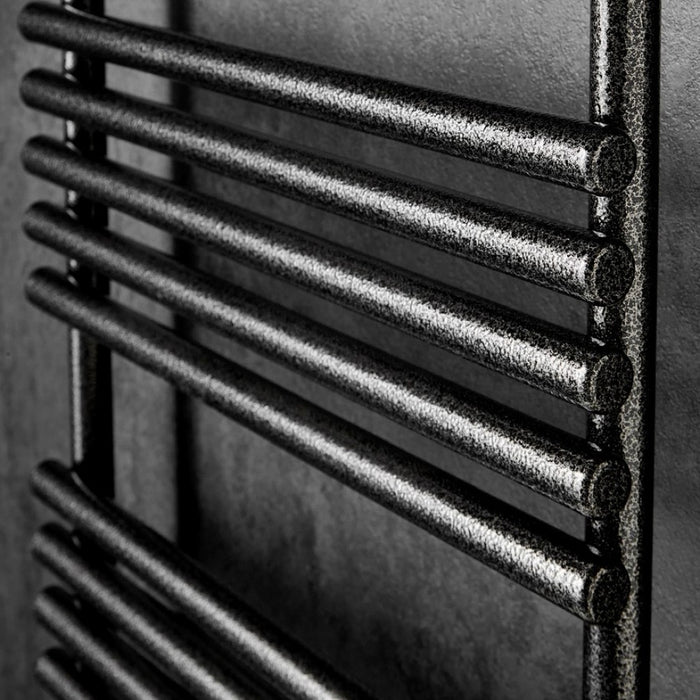 Redroom TT Lux Hammered Silver Heated Towel Rail 1355x496mm (TTL14005005422)