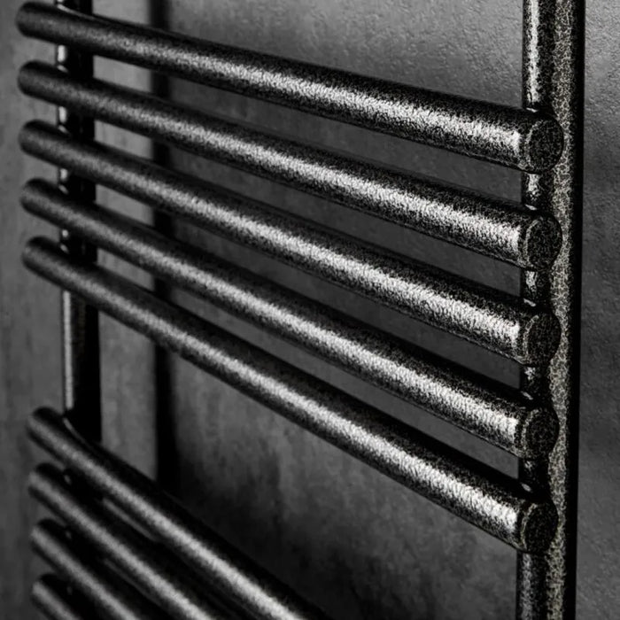 Redroom TT Lux Hammered Silver Heated Towel Rail 1635x496mm (TTL16005005422)