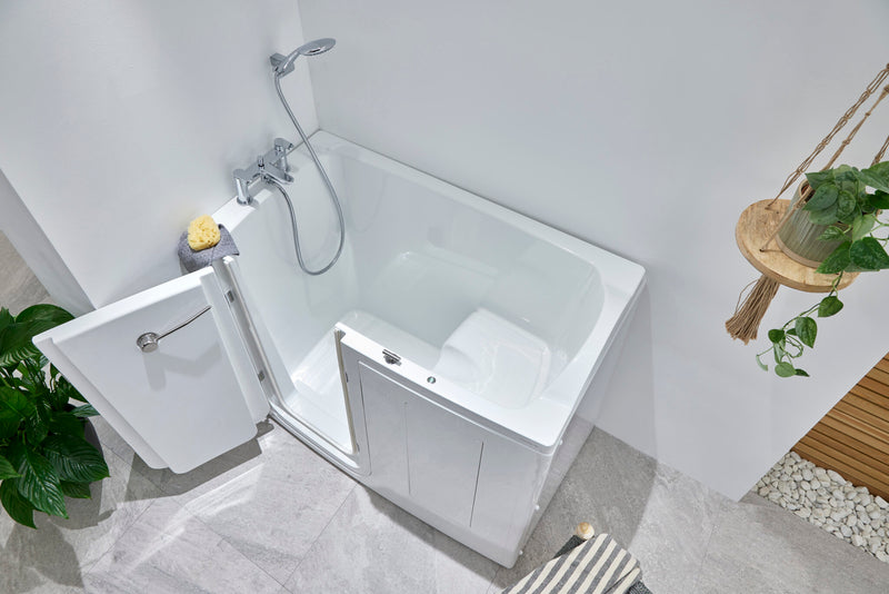 Access Tennessee midi walk in bath with outward opening door and built in seat