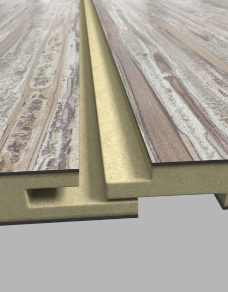 Selkie Inspire Collection Silver Rain Textured MDF Wet Wall Panel – Tongue & Groove, 2420 x 1200 x 11mm