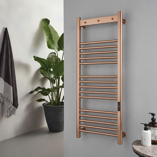 Kartell K-VIT Toro Electric Towel Rail - Brushed Bronze