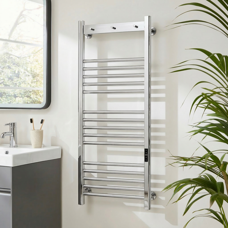 Kartell K-VIT Toro Electric Towel Rail in Chrome