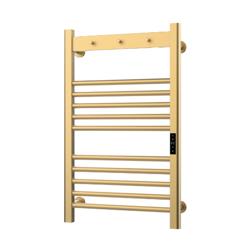 Kartell K-VIT Toro Electric Towel Rail - Brushed Brass